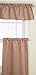 Lorraine Home Fashions Facets Room Darkening Blackout Tier Curtain Pair, 55 by 36-Inch, Taupe