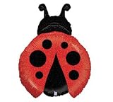 Adorable Red and Black Lady Bug 27 Mylar Balloon