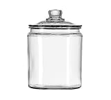 Anchor Hocking Heritage Hill 1/2 Gallon Glass Jar with Cover 2 EA/CAS