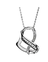 CleverEve Designer Series Inspirational Blessings Survivor Sterling Silver Pendant Necklace w/ 18" Chain, Gift Box, Card with Poem & Verse From Scripture