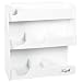 TrippNT 50077 White PVC Plastic Bench Top Workstation, 14 Compartments, Small, 12" Width x 12" Height x 5" Depth
