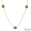 ZOCCAI Made in Italy Nice Necklace With Genuine 9.5 - 10mm Freshwater Pearls and Crystals Well Made in 14K Yellow Gold. Total item weight 14.5g Length 27in