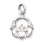 Pendant - Sterling Silver Irish Celtic Claddagh Pendant Charm