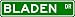 BLADEN Street Sign ~ Personalized Family Lastname Sign ~ Gameroom, Basement, Garage Sign ** ALUMINUM
