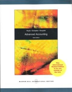 Textbook - Advanced Accounting