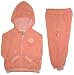 Cincinnati Reds Two Piece Hooded Pink Fleece Jog Suit, Size= 12 Months
