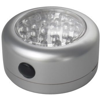24LED丸型ライト（フック＆マグネット付） シルバー 24LED-Type