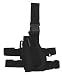 Tiefziehholster Pistolenbeinholster schwarz links