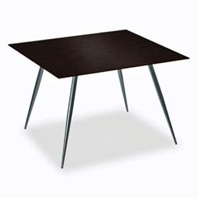 Coffee Veneer Square Breakroom Table 36"
