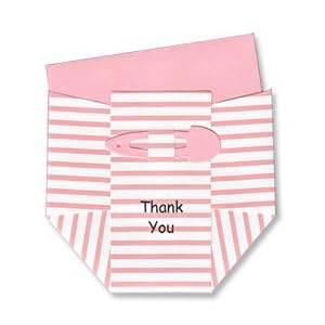 Pink-and-White-Stripe-Diaper-Thank-you-Cards-Set-of-10