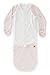 Goumikids Goumijamms Organic Smart Baby Gown, With No Scratch Mitts and Foot Pockets With Easy Diaper Change,Forest Friends (Poppy),New Born