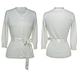 KERSH Lambswool Blend Cardigan W  Sash at Kersh