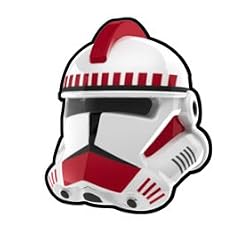 White Commander Thire Helmet - LEGO Compatible Minifigure Piece