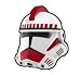 White Commander Thire Helmet - LEGO Compatible Minifigure Piece