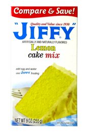 Jiffy Lemon Cake Mix 9 oz 24CT by Chelsea Milling