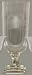 Individually Hand Etched Crab Glass Tall Urn 12 3/4"H, 5 1/2"D
