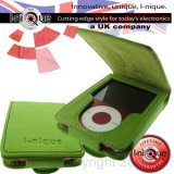 i-nique series "alpha" leather case cover for Ipod Nano 3rd Gen - Green