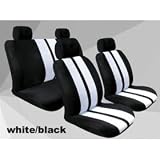 On Sale...white/black Stripe Car Seat Cover Universal