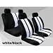 On Sale...white/black Stripe Car Seat Cover Universal