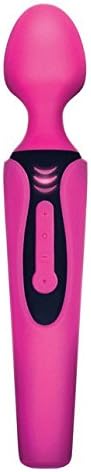 New Silicone 7 Function Rechargeable Premium Body Wand Massager + Includes a Free I.E. Aromatherapy Massage Oil 4oz