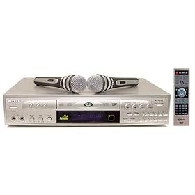 RJ Tech RJ-4200 Professional Karaoke Player with 2 Microphones, Silver