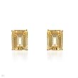 Earrings With 6.83ctw Genuine Citrines Made in Yellow Gold Length 10mm