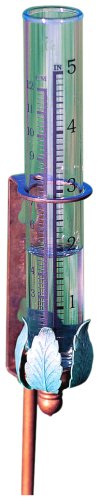 Conant Custom Brass Model VRG-2 Vermont Verdigris & Antiqued Brass Rain Gauge