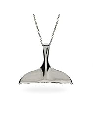 Whale of a Tale Sterling Silver Whale Tail Pendant