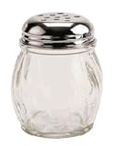 Cheese Shaker Perforated 6 Oz. Glass/Chrome