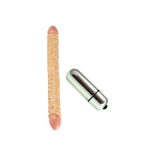 California Exotics / Swedish Erotica Ivory Duo 18 Double Dong Dildo Dong Adult Sex Toy Kit
