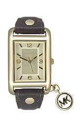 MICHAEL KORS BROWN LEATHER BAND LADIES WATCH   MK2166