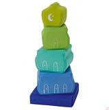 Wooden Toys - Stacking Puzzle (Green/Blue)