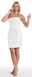 Bridesmaid Strapless Taffeta Short Prom Cocktail Dress #788 (12, White)