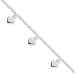 Heart Charm Ankle Bracelet in Sterling Silver, 10 inch