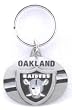 Oakland Raiders Pewter Oval Keychain