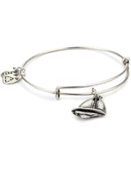 Alex and Ani "Bangle Bar" Sailboat Expandable Wire Bangle
