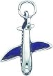 Sterling Silver Purple Enameled Airplane Charm