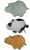 ASPEN PET 30252 MEDIUM PUDGIE DOG TOY (PACK OF 3)