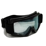 Adult BLACK GOGGLES Motocross MX Dirt Bike ATV Off-Road (2718-K)