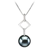 Delana Black 8-9mm AA Japanese Akoya 14 Karat Gold Pearl Pendant
