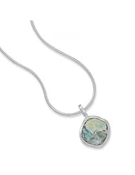 MMA Silver - 16.5 inch Ancient Roman Glass Necklace