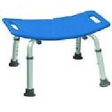 Safety Bath Bench without Back Color: Blue Assembled