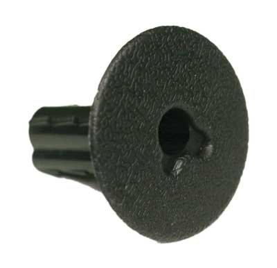 100 Pieces Black Single Coax RG6 RG59 Feed Through Wall Bushings with Knockout