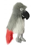 African Grey Parrott - Large Bird Hand Puppet - Childrens Activity Toy