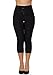 Sidecca Classic Retro High Waist 4 Button Capri Pant