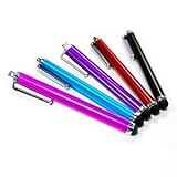 10 pcs COSMOS Aqua Blue/Black/Red/Pink/Purple Stylus/styli Touch Screen Cel ....