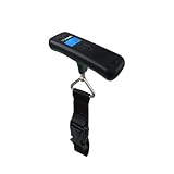 TripNeeds Nano Advanced Digital Luggage Scale, 50kg Capacity, Black