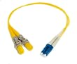 1ft Fiber Optic Adapter Cable LC (Male) to ST (Female) Singlemode 9/125 Duplex