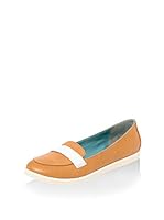 Sax Mocasines Clásicos (Camel / Blanco)