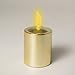 Mr. Light Set of 4 Flickering Amber LED Votive Candles, Metallic Silver (2) and Gold (2) Finish